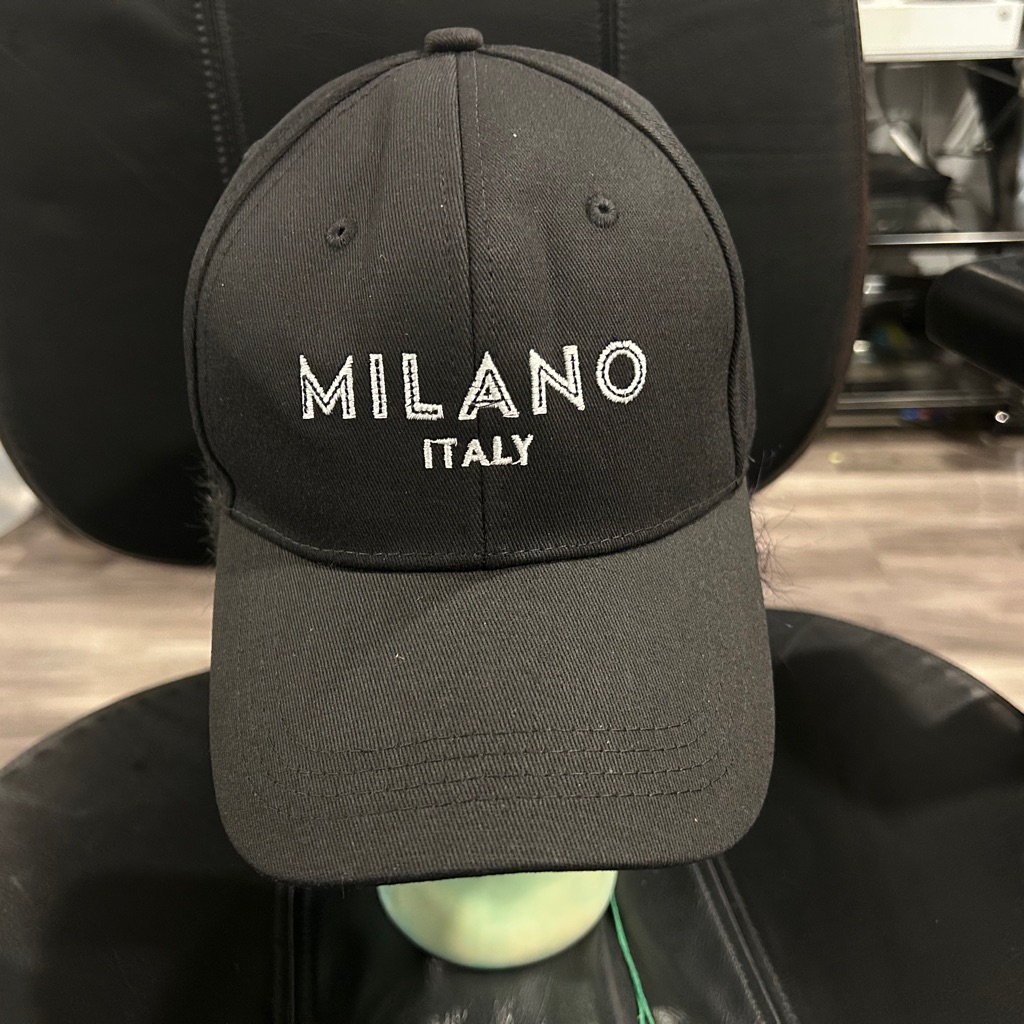 Milano Black Baseball Cap Nwot